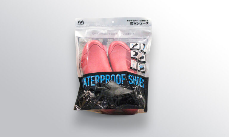 WATERPROOF SHOESのパッケージデザイン