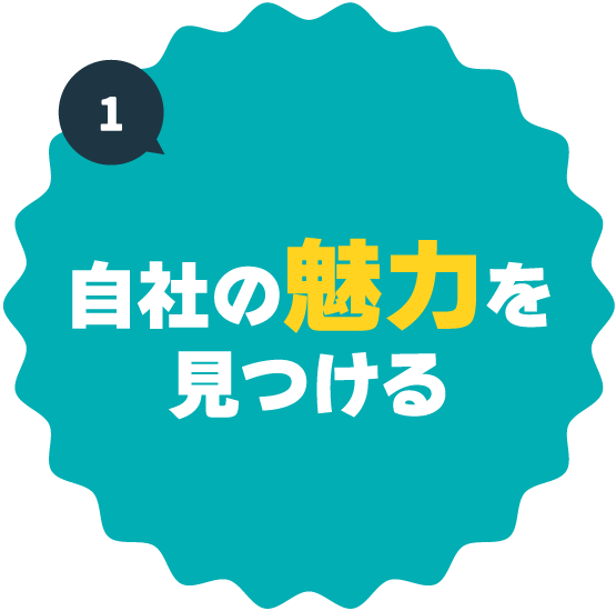 自社の魅力を見つける